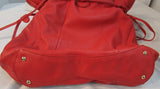 Isaac Mizrahi Live! Red Leather Tote