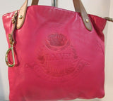 Lauren Ralph Lauren Red Leather LXVII Shoulder Bag