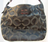 Coach Black Signature Canvas Tribeca Handbag