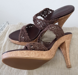 Colin Stuart Brown Crochet Platform Heels