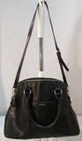 Giani Bernini Black Leather Lattice Satchel