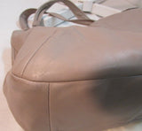 Coach Kristin Large Taupe Leather Satchel