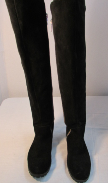 Michael kors over 2025 the knee boots suede