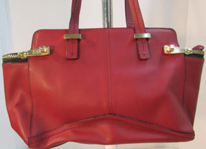 Antonio Melani Red Leather Shoulder Bag