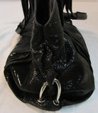 Amalfi by Rangoni Black Leather Shoulder Bag