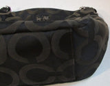 Coach Black Signature Canvas Tribeca Handbag