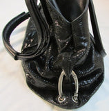 Amalfi by Rangoni Black Leather Shoulder Bag