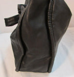 Tuscans Made in Italy Black Leather Shoulder Bag