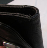 Guess Black Leather Tri-Fold Wallet