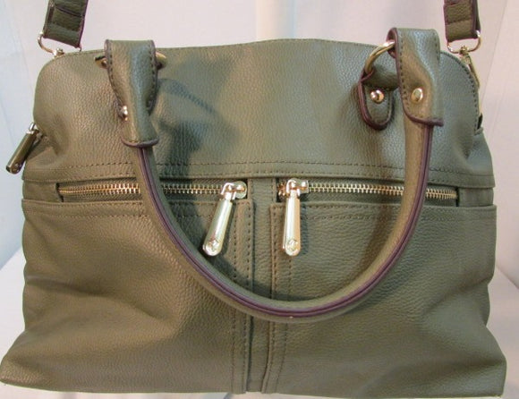 Charming Charlie Olive Green Large Satchel