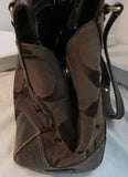 Coach Hampton Canvas and Leather Signature Carry All