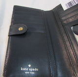 Kate Spade Cherry Lane Black Coated Leather Wallet