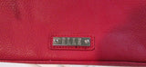 EllE Red Vinyl Crossbody Purse