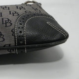 Dooney & Bourke Black/Grey Signature Canvas Hobo