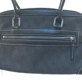 Dooney & Bourke Black Canvas Signature Satchel