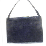 Sharif Burgundy Reptile Leather Kelly Bag