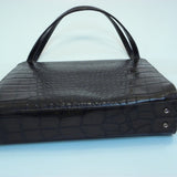 Sharif Burgundy Reptile Leather Kelly Bag