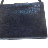 Sharif Burgundy Reptile Leather Kelly Bag