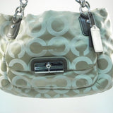 Coach Gold Signature Kristin Op Art Sateen Satchel