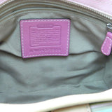 Coach Stripe Fabric Hampton Satchel Bag