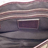 Coach Brown Canvas Logo & Suede Satchel