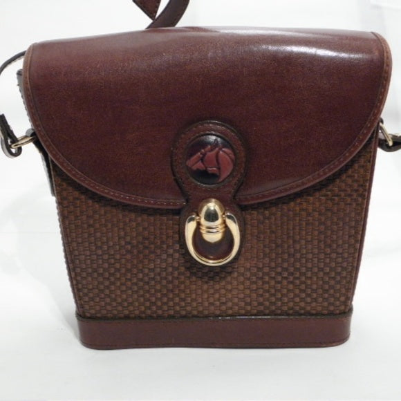 CIA New Wealth Trading Inc Brown Vinyl Crossbody