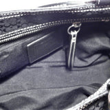 Coach Signature Black Shoulder Bag w/Front Pockets