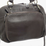 Croft & Barrows Brown Pebble Leather Satchel