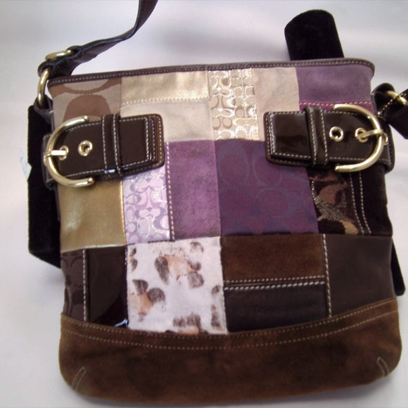 Coach Limited Edition Holiday Patchwork Shoulder