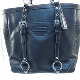 Coach Black Gallery Tote with Silver Hardware