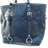 Coach Black Gallery Tote with Silver Hardware