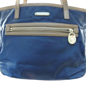 Michael Kors Kempton Navy Blue-Brown Shoulder Bag