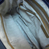 Michael Kors Kempton Navy Blue-Brown Shoulder Bag