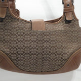 Coach Tan Khaki Signature Hobo Shoulder Handbag