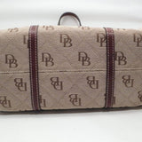 Dooney & Bourke Tan/Brown Signature Barrel Bag