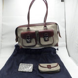 Dooney & Bourke Beige Signature Satchel Bag