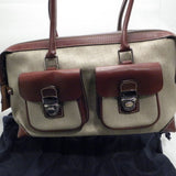 Dooney & Bourke Beige Signature Satchel Bag