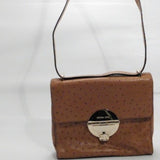 Michael Kors Ostrich Carmel Leather Crossbody Bag