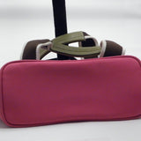 Coach Pink Nylon Mini Hand Bag with Leather Trim