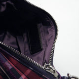 Coach Poppy Canvas Multicolor Plaid Crossbody Bag