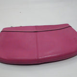 Coach Hot Pink Leather Over-sized Clutch 10"