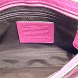 Coach Hot Pink Leather Over-sized Clutch 10"