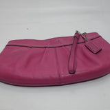 Coach Hot Pink Leather Over-sized Clutch 10"