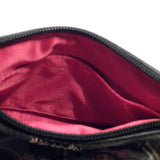 Coach Black/Red/White Plaid Canvas Wristlet