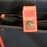 Kate Spade Black Red Canvas Shoulder Bag