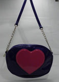 Betsey Johnson Blue Faux Leather Crossbody