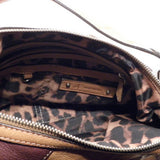B. Makowsky Soft Tri-Tone Leather Shoulder Bag