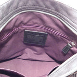 Coach Metallic Gray Leather Zoe Hobo Bag