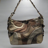 Coach Carly Signature Patchwork Shoulder Bag