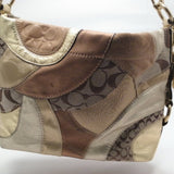 Coach Carly Signature Patchwork Shoulder Bag